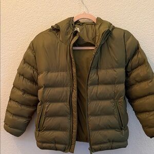 Zara Kids Olive Puffer Jacket